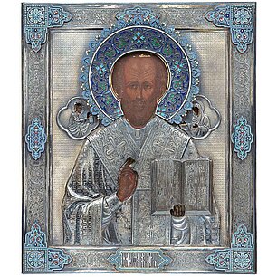 Ikone „Heiliger Nikolaus von Myra”, A. Kuzmitschew