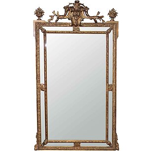 Großer Spiegel im venezianischen Stil, vergoldet